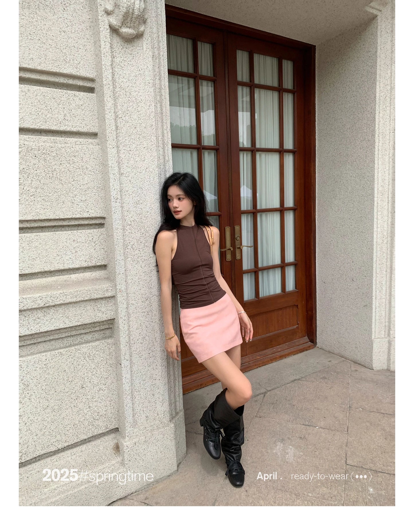 Lautaro Spring Summer Pink Soft Pu Leather Mini Skirt Women with Low Waist Short Luxury Chic A Line Clothes Korean Fashion 2025