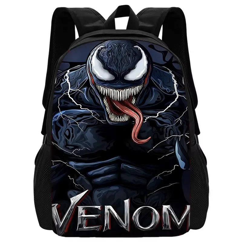 Marvels V-venoms Child School Backpack with Lunch Bags ,Pencil Bags ,School Bags for Boys Girls Best Gift XHOO1-SB-102-A6