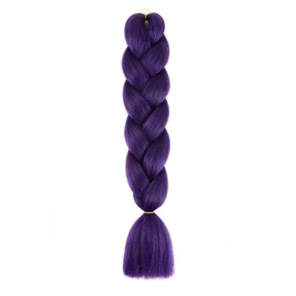 YUNLU 24Inch Synthetic Crochet Hair Extensions for White Women Box Twist 165g Jumbo Braiding Hair Pre Stretched Wholesale A34 24inches