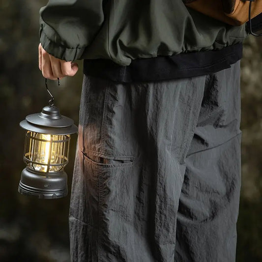 Autumn Cargo Pants Men 2024 100% Nylon Safari Style Solid Double Side Pockets Men Pants Outdoors Tourism Men Clothes