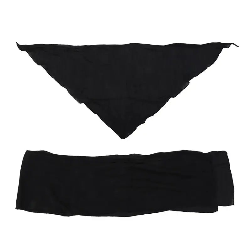 Pirate Medieval Renaissance Vintage Belt Headband Set Pirate Headscarf And Belt Set Halloween Cosplay Costume Party Props black