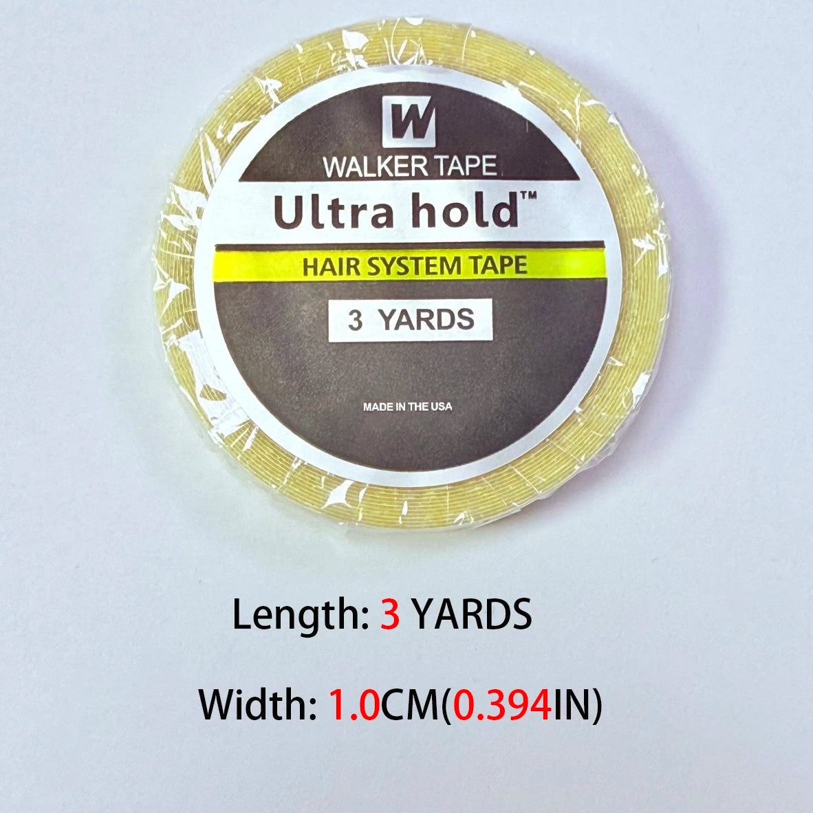 Walker Tape Ultra Hold Hair System Tape 3 YARDS 0.8/1.0/1.2/2.0cm para extensiones de cabello adhesives perruque glue