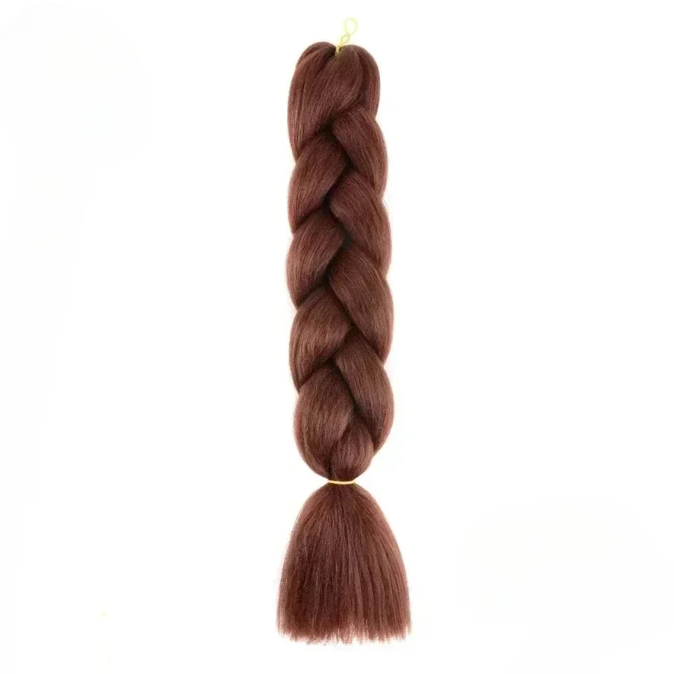 YUNLU 24Inch Synthetic Crochet Hair Extensions for White Women Box Twist 165g Jumbo Braiding Hair Pre Stretched Wholesale 33 24inches