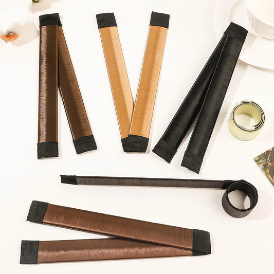 Lady Girl Hair Accessories Sweet French Dish Made Hair Band Ball Twist Magic DIY Tool Bun Maker Synthetic Donuts Bud Head Band Badiee Stylez