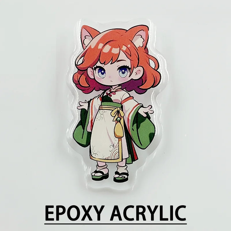 Custom Acrylic Brooches Popular Fashion Clothing Bags Accessories Kids DIY Personalized Design women fathers day gifts Pins Epoxy Brooch