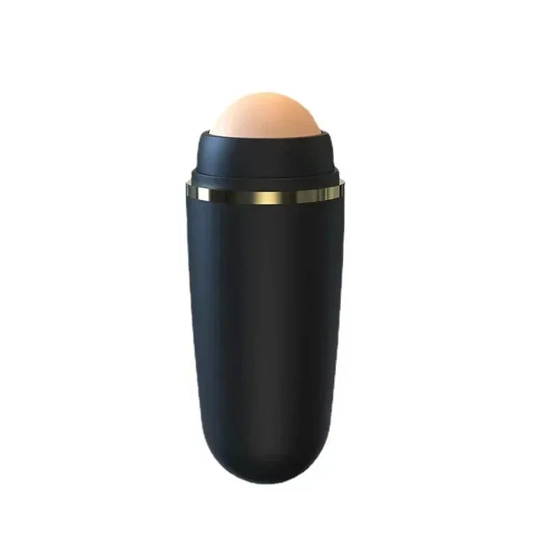 1PC Oil-absorbing Roller Volcanic Stone Facial Oil Removing Portable Skin Care Tool Beauty Stick Minimize Pores Beauty Tools Black opp