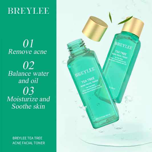 BREYLEE Facial Cleanser Toner Essence Face Cream Gel Facial Mask Set