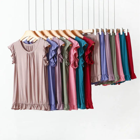 3XL-8XL Women's Pajama Sets New Plus Size Lounge Wear Modal Sleeveless Shirt Shorts Suit Sleepwear Home Clothes Ladies Pijamas