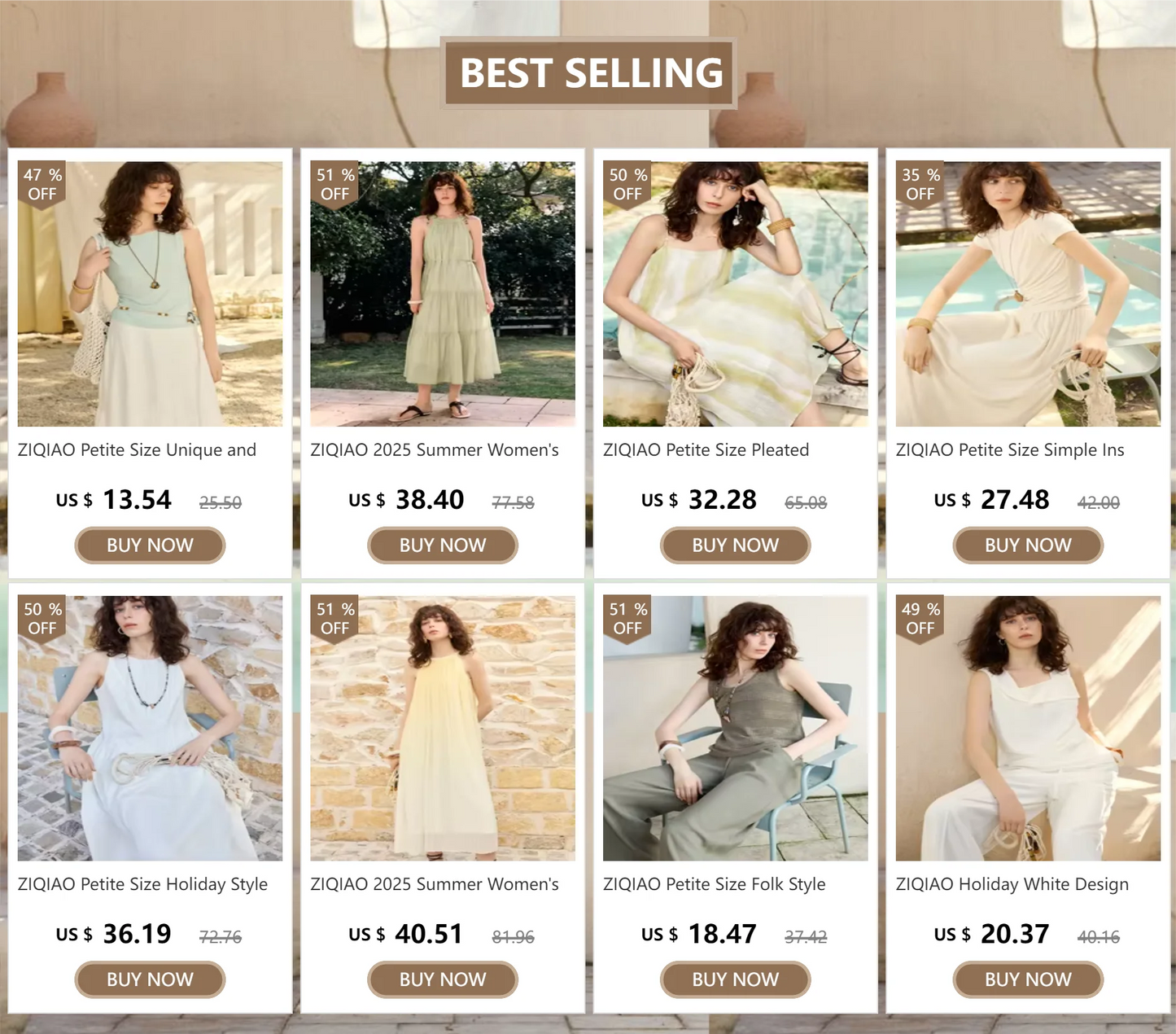 ZIQIAO Apricot Temperament Polo Neck Short Single Breasted Blazer Coat High Waist Zipper Waist Women Skirt 24ZQ91167+24ZQ91168