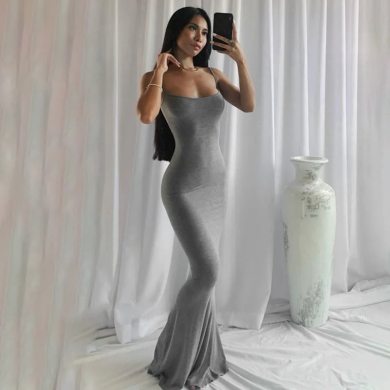 Y2K summer casual style Japanese and Korean casual women's suspender style collarless dress dress