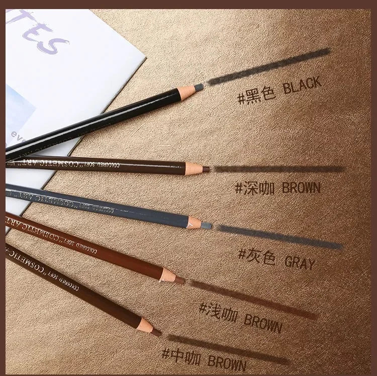 Eyebrow Pencil Waterproof Eyebrow Enhancers Long Lasting Brow Cosmetics Professional Makeup Brow Lift Feather Eyebrow Pencil