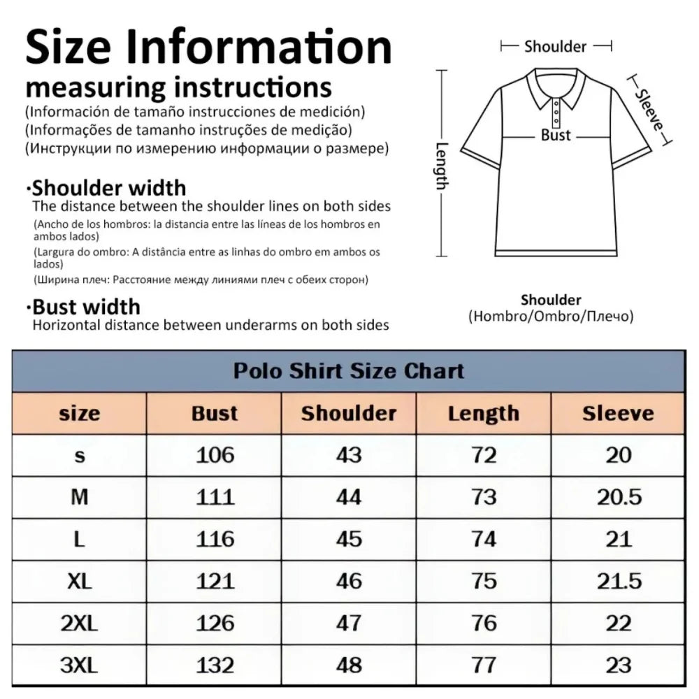 Men's Summer Striped Polo Shirt - Oversized Short Sleeve Sportswear | Confident Style for Every Occasion