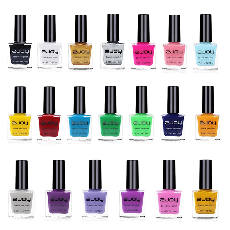 Black White Nail Art Stamping Polish 10ml 30 Colors Stamping Plates Polish Stamping Gel No Smudge Top Oil Colorful Nail Varnish