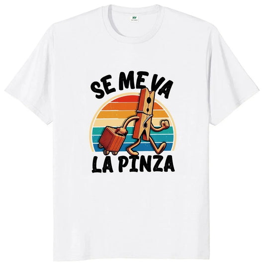 Se Me Va La Pinza T-shirt Fun Spanish Jokes Y2k Retro T-shirt Women's Soft Unisex Casual Top cute graphic t shirts