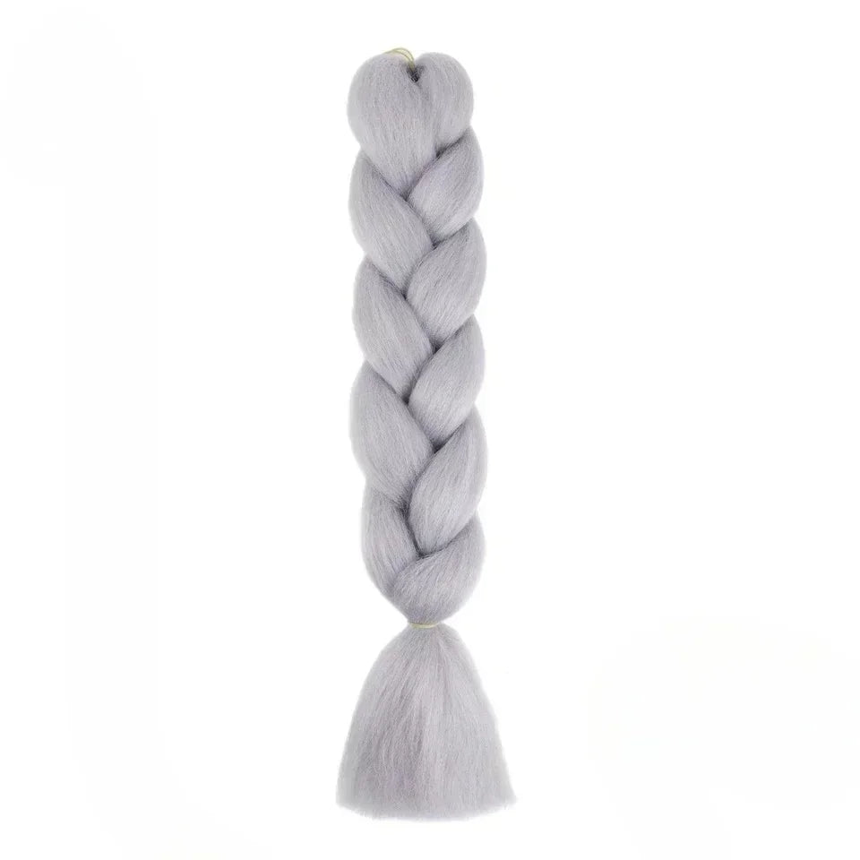 YUNLU 24Inch Synthetic Crochet Hair Extensions for White Women Box Twist 165g Jumbo Braiding Hair Pre Stretched Wholesale A39 24inches