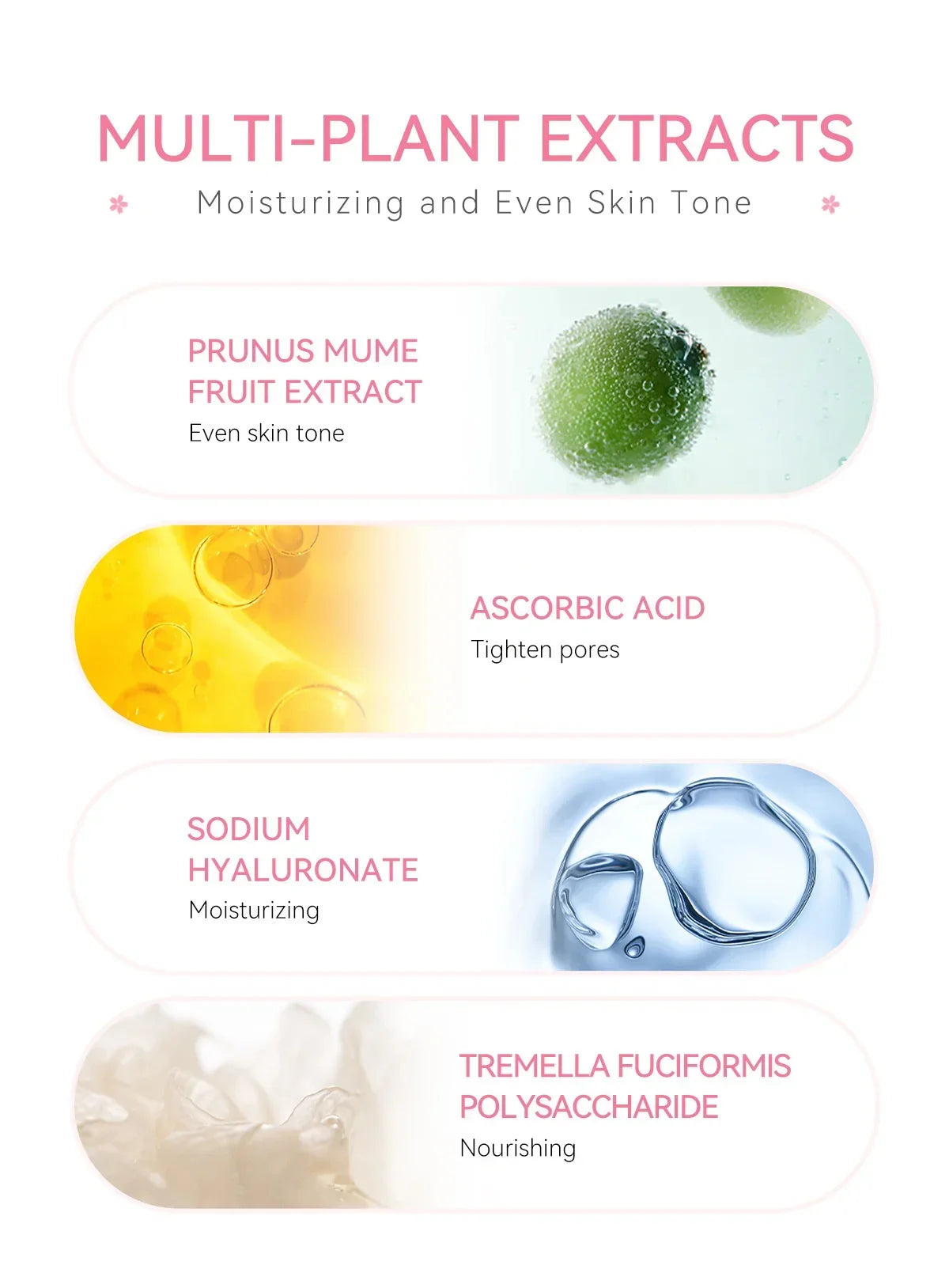 Sakura Whitening Face Serum Fade Fine Lines Anti Aging Tighten Pores Improve Melanin Pigment Dull Moisturizer Brighten Skin Care
