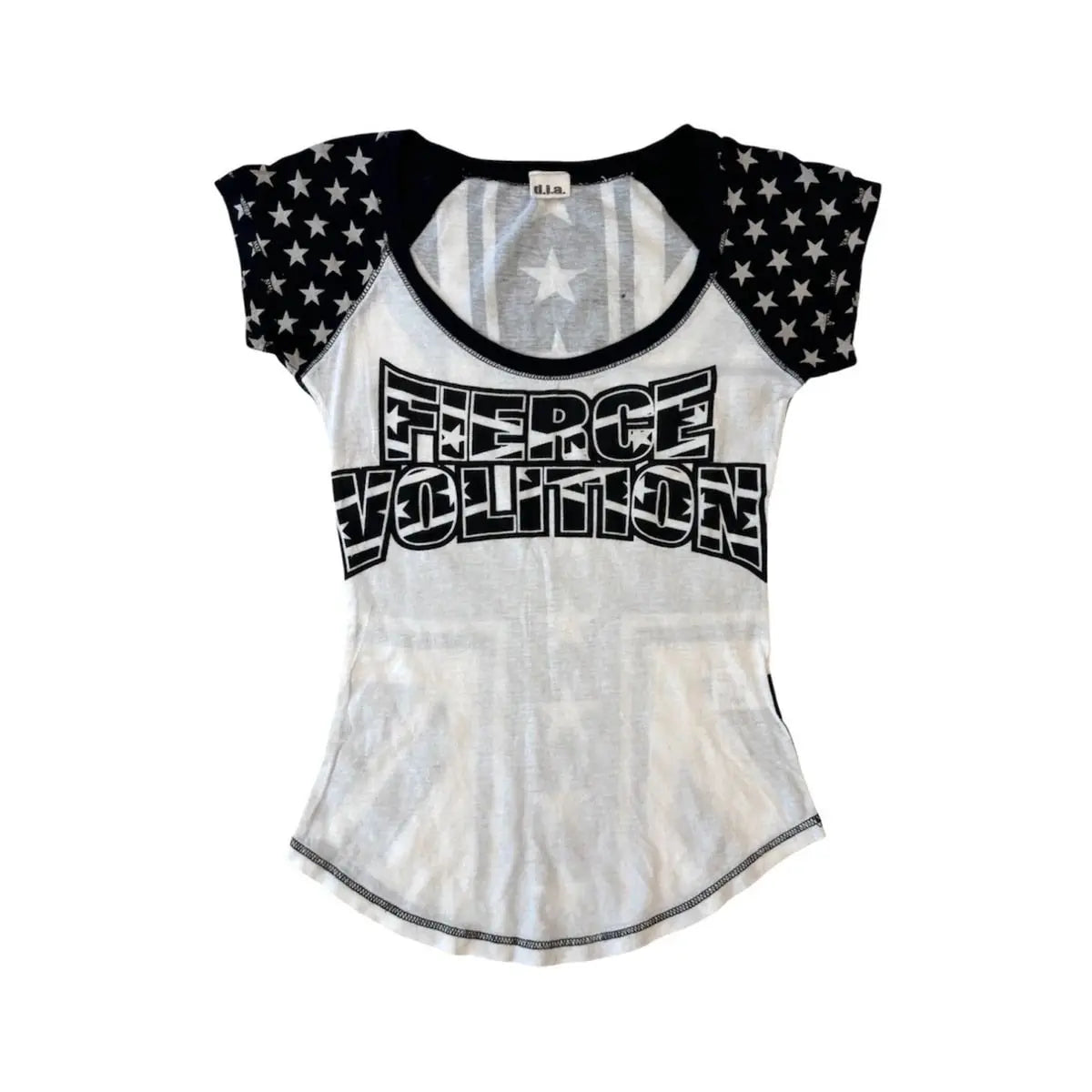 Millennium Y2k Slim Short-sleeved T-shirt Letter Star Print Short Sleeve T-shirt Harajuku Hip-hop Short-sleeved T-shirt