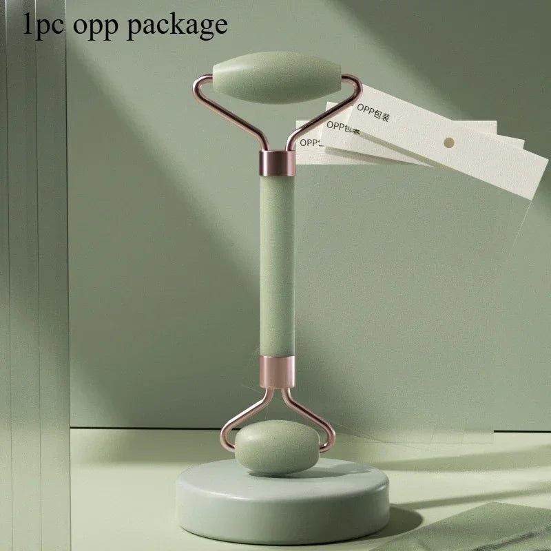 Gua Sha Roller Massager Roller for Face Neck Eye Resin Facial Massage Instrumenr Beauty Health Care Scraping Board Skin Care 1pc green roller