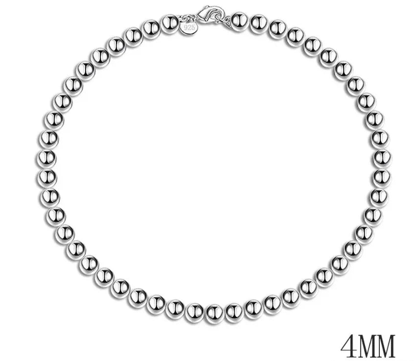 New High quality 925 Sterling Silver 4MM Women Men chain Male Twisted Rope Bracelets Fashion Silver Jewelry FZ4MM