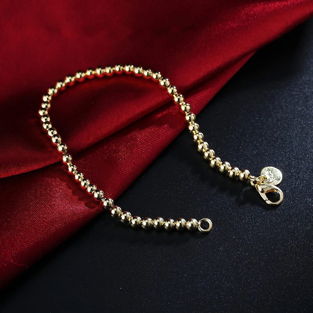 New High quality 925 Sterling Silver 4MM Women Men chain Male Twisted Rope Bracelets Fashion Silver Jewelry LH022