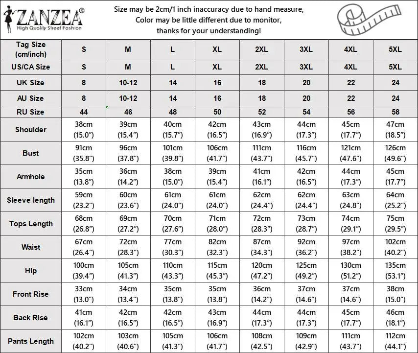 ZANZEA Korean Fashion Blazer Tops 2pcs Suits Autumn 2024 Solid Color Women Elegant Pant Sets Trousers Commute Blazer Suits
