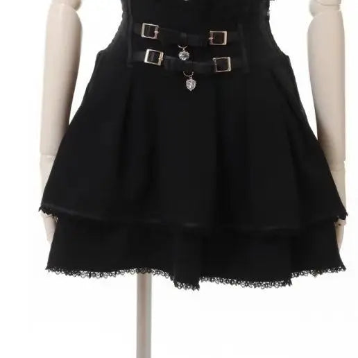 Y2k Skirts for Women High Waist A-line Jupe Fashion Japanese Summer Cute Saia 2025 Faldas Mujer De Moda Bow Sweet Mini Skirt black