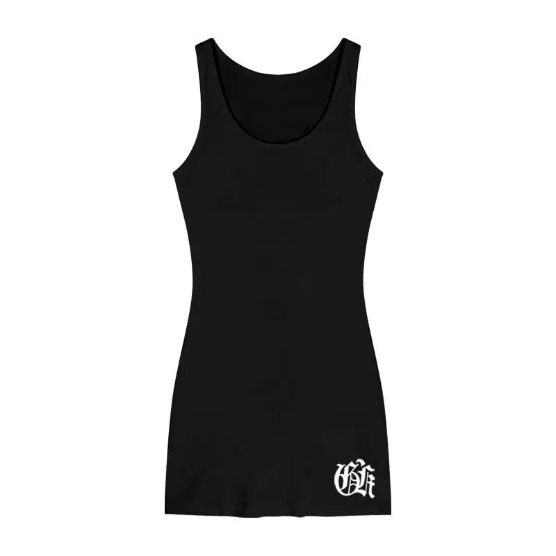 Harajuku Print Tanks Women Clothing Y2k Tops Sleeveless Tunic Summer Camis 2025 Ropa Mujer Fashion Casual Streetwear Vest 27y627 black