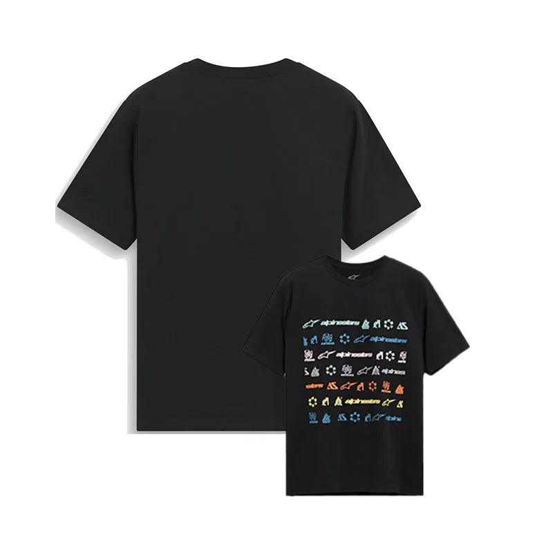 2025 Sports Cotton T-shirt Summer Men's Alpinestar Letter Print Luxurious Women's Cycling Outdoor Street Short-sleeved Top 4