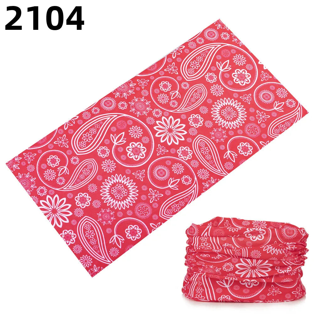 2101Unisex Climbing Hiking Scarf Sport Headwear Bandanas Motorcycle Turban Hand Band Magic Scarves Outdoor Cycling Headband Mask 2104