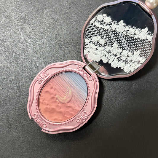 Colorrose Embossed Powder Blush Blue Genuine Nude Makeup Natural Party Blusher Shimmer Pearlescent Highlight Eyeshadow