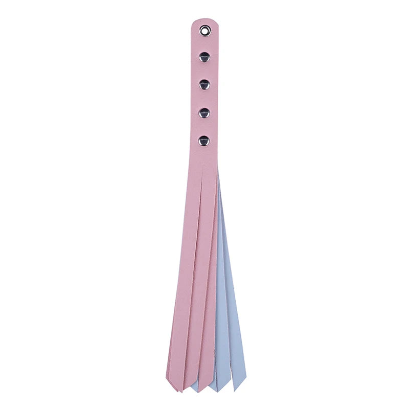 PU Leather Paddle Slapper Whip For Horse Training Enhance Pain Equestrian Training Horse Whip Equestrian Riding Crops Pink