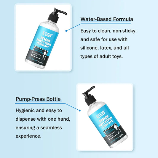 120ml/300ml Cooling Water-Based Lubricant for sex – Long-Lasting, Skin-Friendly, Non-Sticky,Toy-Safe,Easy Clean Lube for Couples