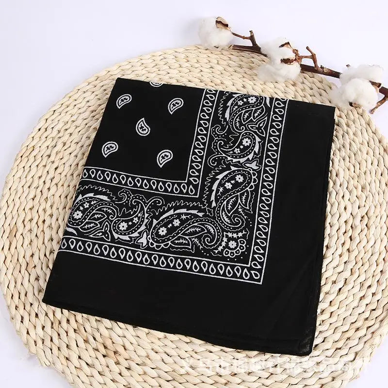 New Fashion Hip Hop Bandana Square Scarf Black Red Headband Printed for Boys/Girls Hair Accessories Hair Scarf Badiee Stylez