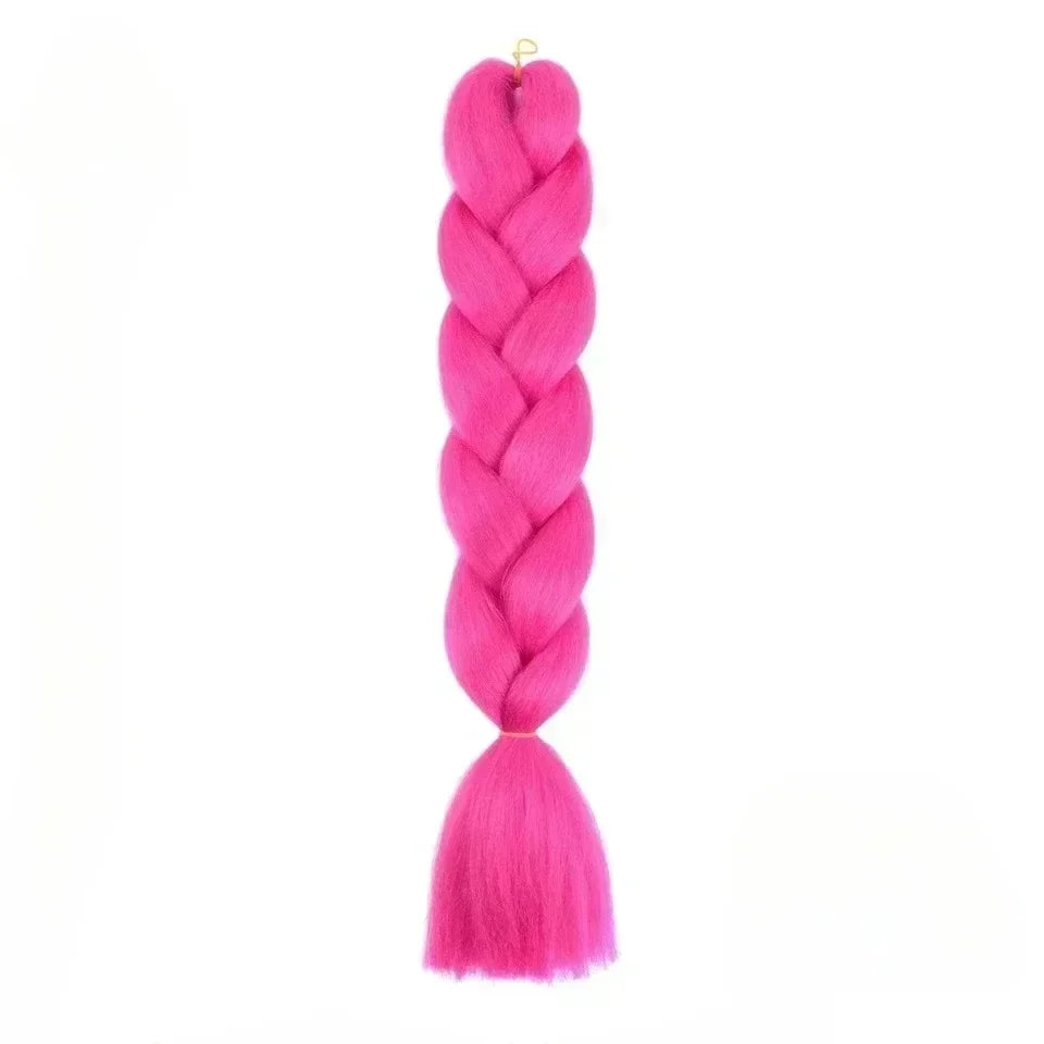 YUNLU 24Inch Synthetic Crochet Hair Extensions for White Women Box Twist 165g Jumbo Braiding Hair Pre Stretched Wholesale A18 24inches