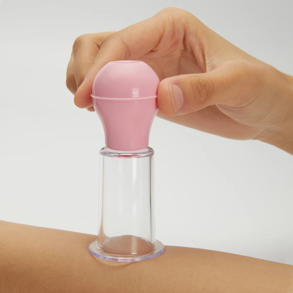 Facial Massage Cups Vacuum Cupping Skin Lifting Anti Cellulite Massager for Face Pvc Body Cups Skin Scraping Massage Jar