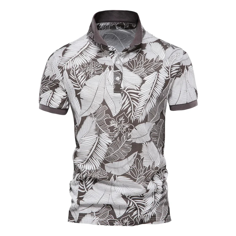 Hawaii Style Polo Shirts for Men Short Sleeve Quality Casual Social Men's Polo T Shirts Summer Men Clothing