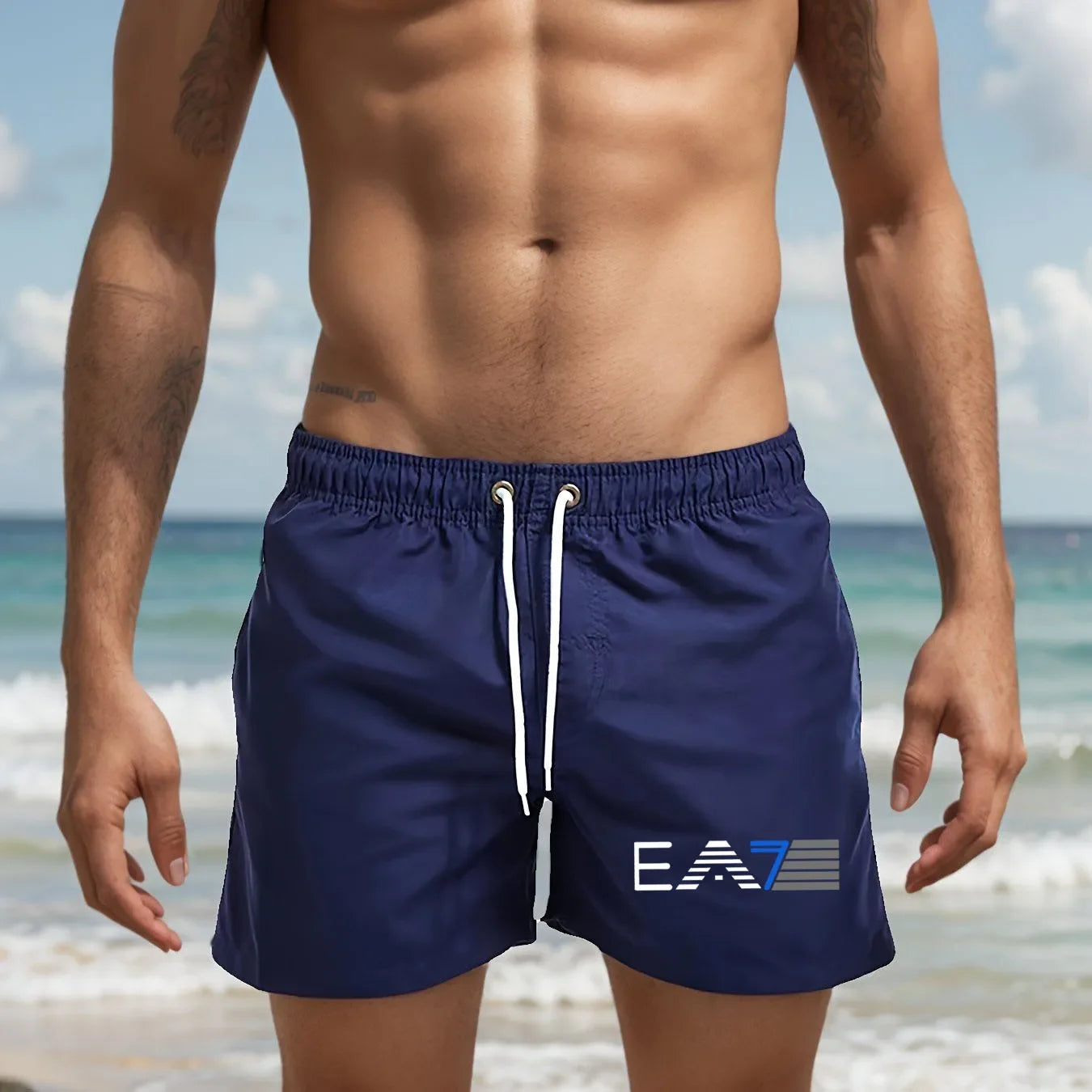 Men's Summer Casual Beach Shorts Lightweight Breathable Surf Swimming and Beach Vacation Beach Shorts Swim Shorts Badiee Stylez