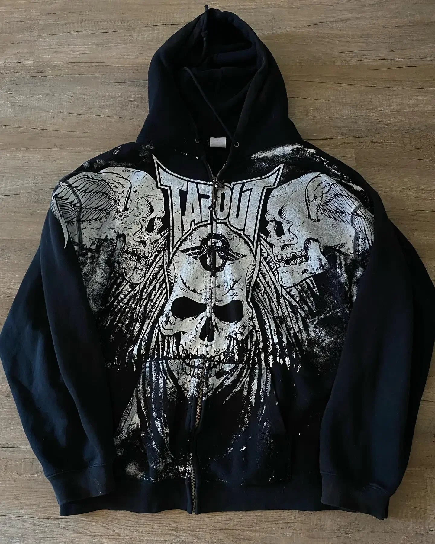 Hoodie Y2K Sweatshirt Hip Hop Letter Vintage Skull Print Oversized Hoodie Jacket Clothes 7