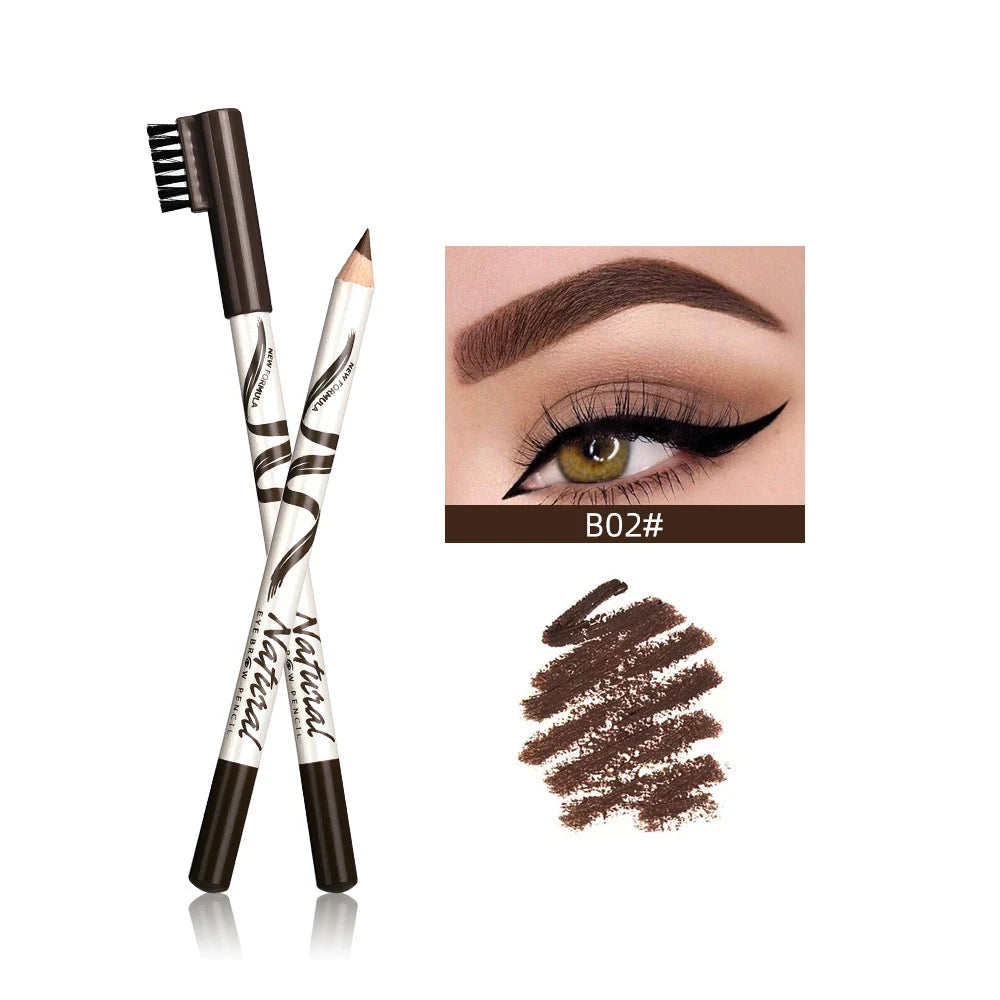 1pcs Eyebrow Pencil Waterproof Art Tint Makeup Eye Brow Pen Enhancers Long Lasting 5 Colors Eyebrow Pen Women Beauty Cosmetic dark coffee