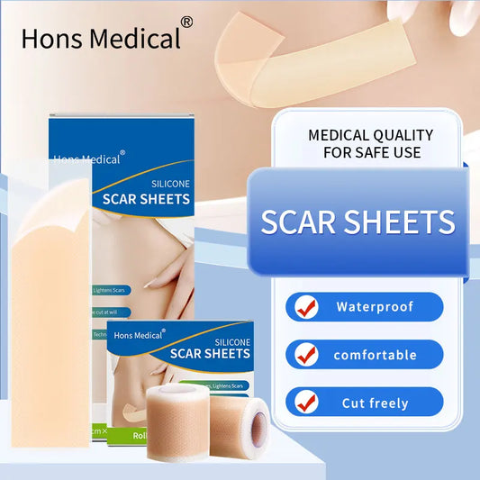 4x15cm 3pcs Silicone Scar sheet Self-Adhesive Scar Cover Tape Scalable for Burn Injury C-Section Keloid Skin Care
