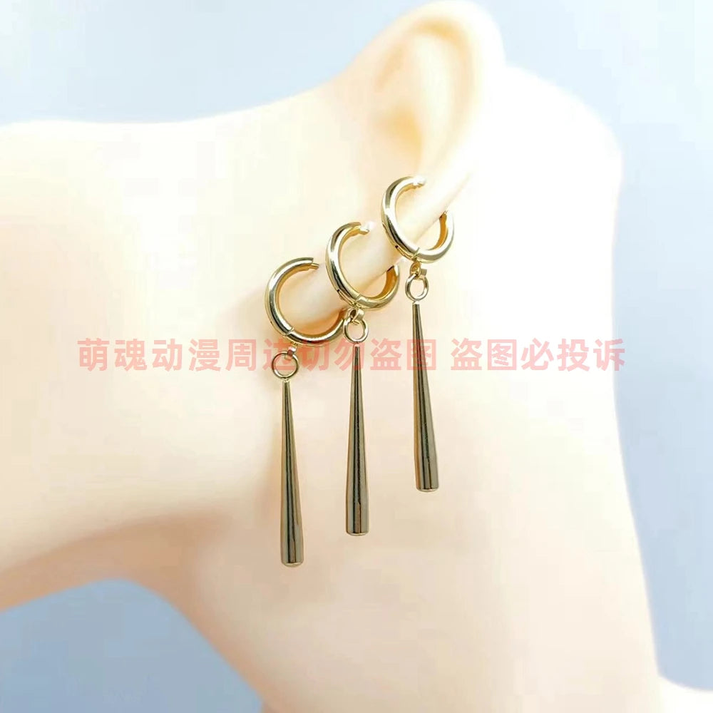 One Piece Earrings Roronoa Zoro Cosplay Stainless Steel Earrings New Style Anime Fans Gift Badiee Stylez