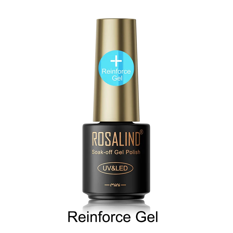 ROSALIND Hot-sale Bottle Gel Nail Polish Vernis Semi Permanent Primer Top Coat Bright Classic For Nail Art Design LED/UV Lamp RARG