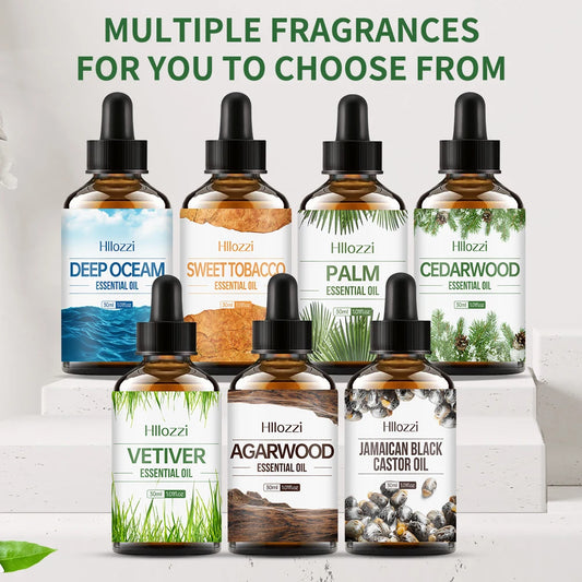 30ml Agarwood-Cedarwood-Vetiver-Pine Palm-Ocean-Sweet Tobacco-Black Castor Aromatherapy Essential Oils Aromatherapy Essential