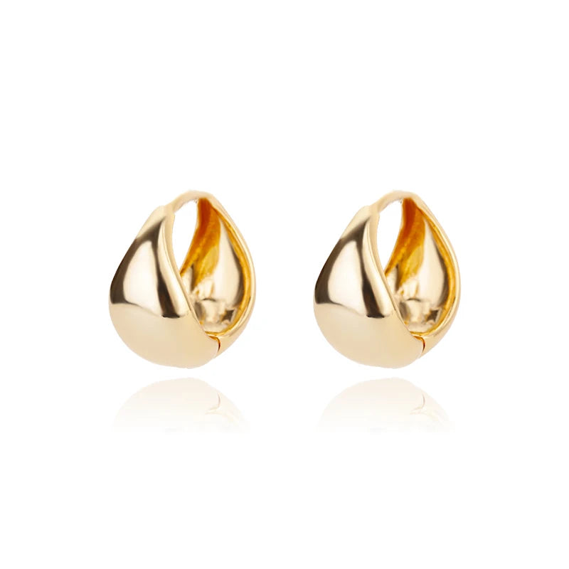 Luxury Star Pendientes Earrings For Women Girl Stainless Steel Minimalist Hoop Piercing 2025 New In y2k Jewelry aretes de mujer E2311G-6 CHINA