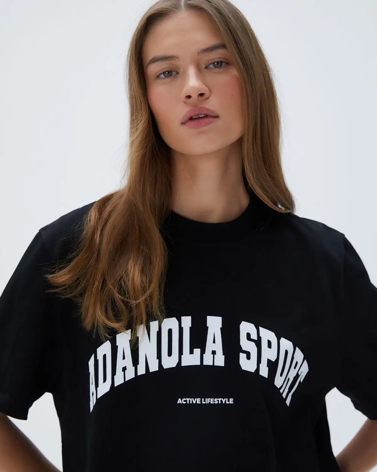 Summer Casual Sports Women's Men's T-shirt Trendy Brand Adanola Letter Printing Top Oversized Y2k Short Sleeves Women's Clothing 5