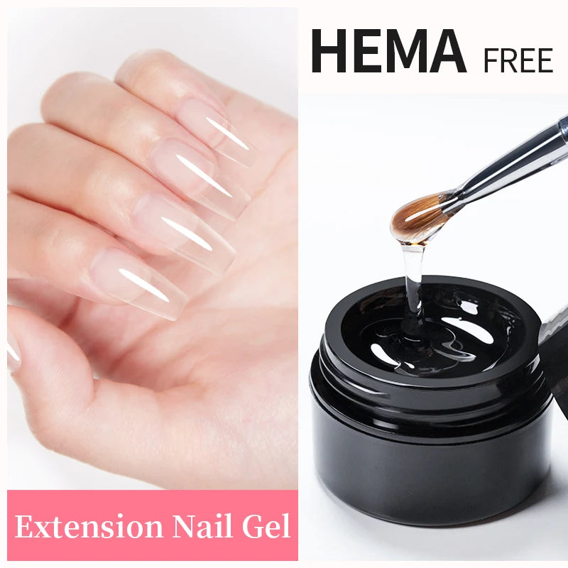 AWStorG15ml 2 IN 1 Crystal Top Coat Transparent Soak Off UV LED Nails Art Manicure Gel Nail Polish Varnishes Primer Function Gel 15ML Extension Nail