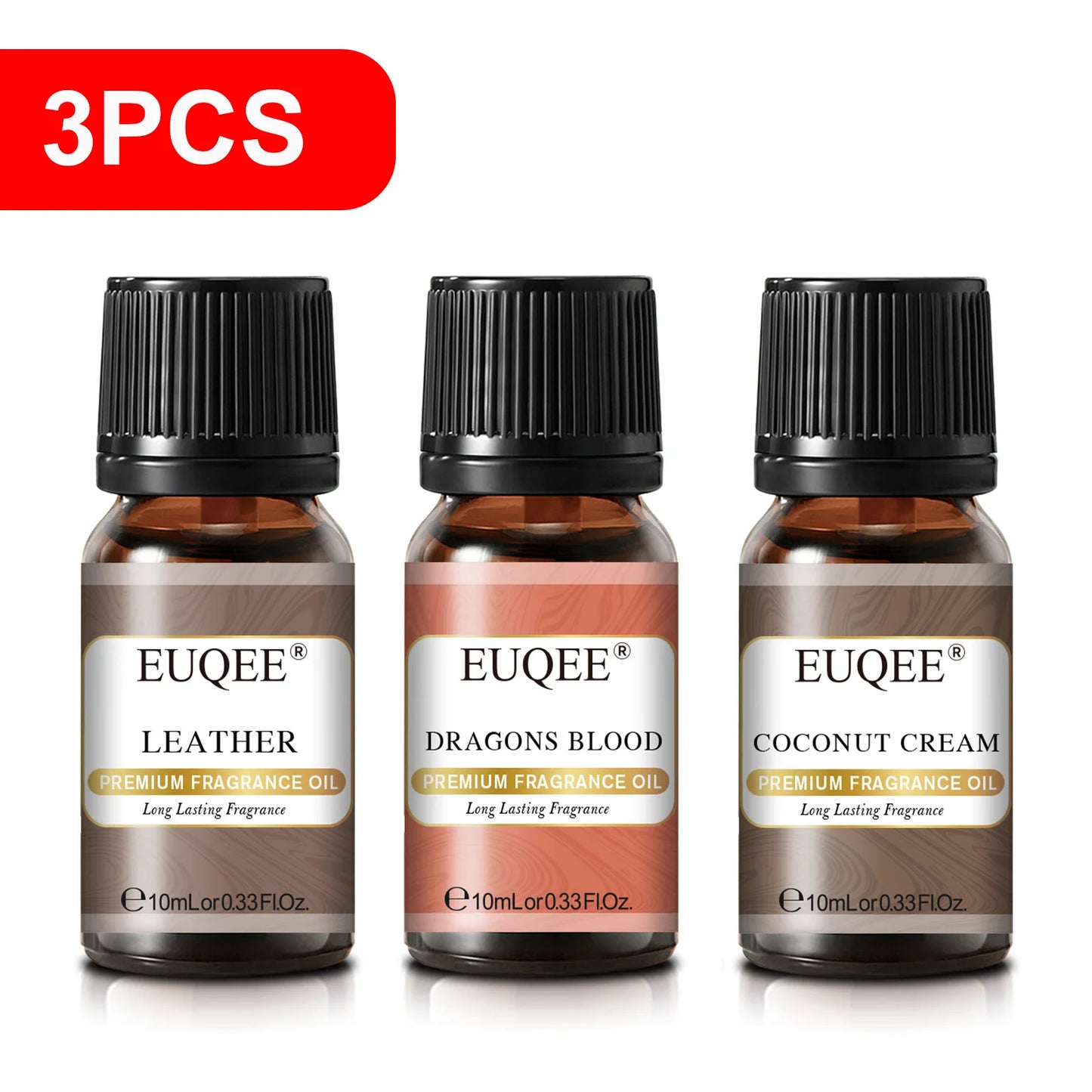 EUQEE 10ML Men's Fragrance Oil For Car Diffuser,Making Candle Leather Forest Pine Coffee Cake Cedarwood Bay Rum 1pcs/3pcs/6pcs - Badiee Stylez
