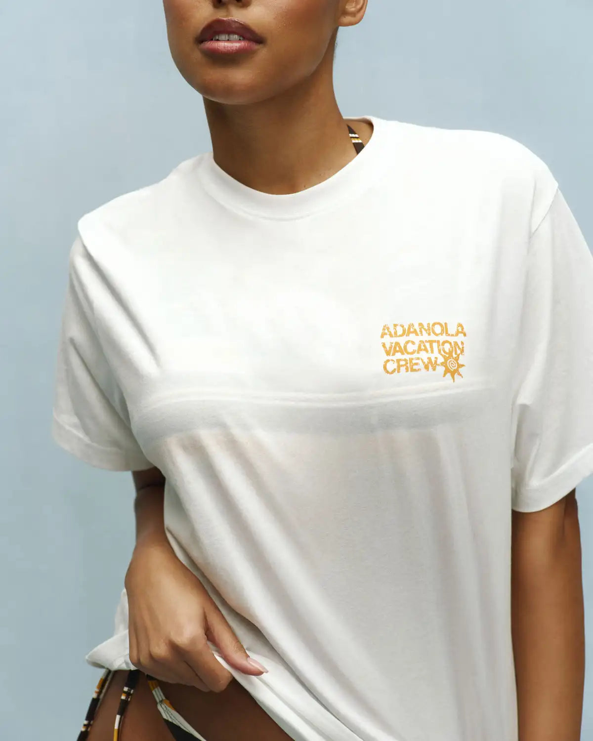 Summer Casual Sports Women's Men's T-shirt Trendy Brand Adanola Letter Printing Top Oversized Y2k Short Sleeves Women's Clothing 7