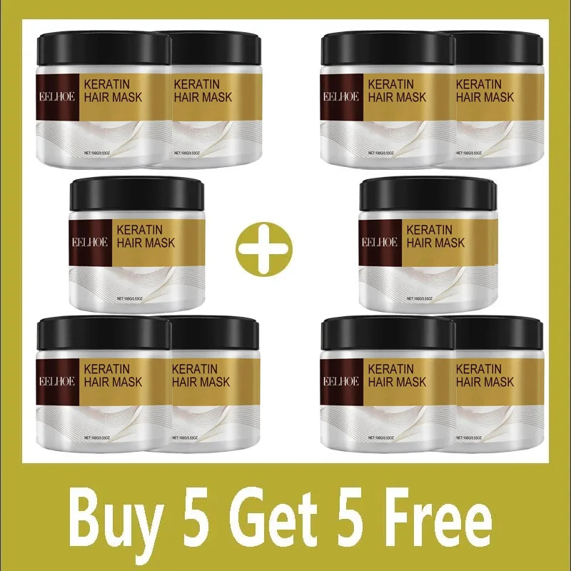 Hair Membrane Natural Repair Hair Mask Prevent Dryness Split Ends Repair Damage Frizz Tangles Soft Smooth Hair Care Products Buy 5 Get 5 Free