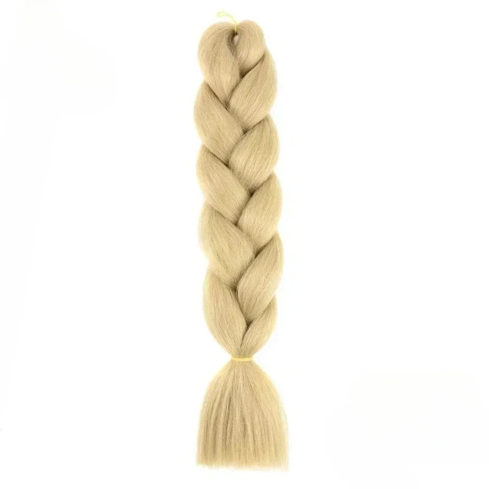YUNLU 24Inch Synthetic Crochet Hair Extensions for White Women Box Twist 165g Jumbo Braiding Hair Pre Stretched Wholesale 24 24inches